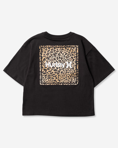 BOYS OVERSIZED LEOPARD SQUARE SHORT SLEEVE TEE ボーイズ/Tシャツ