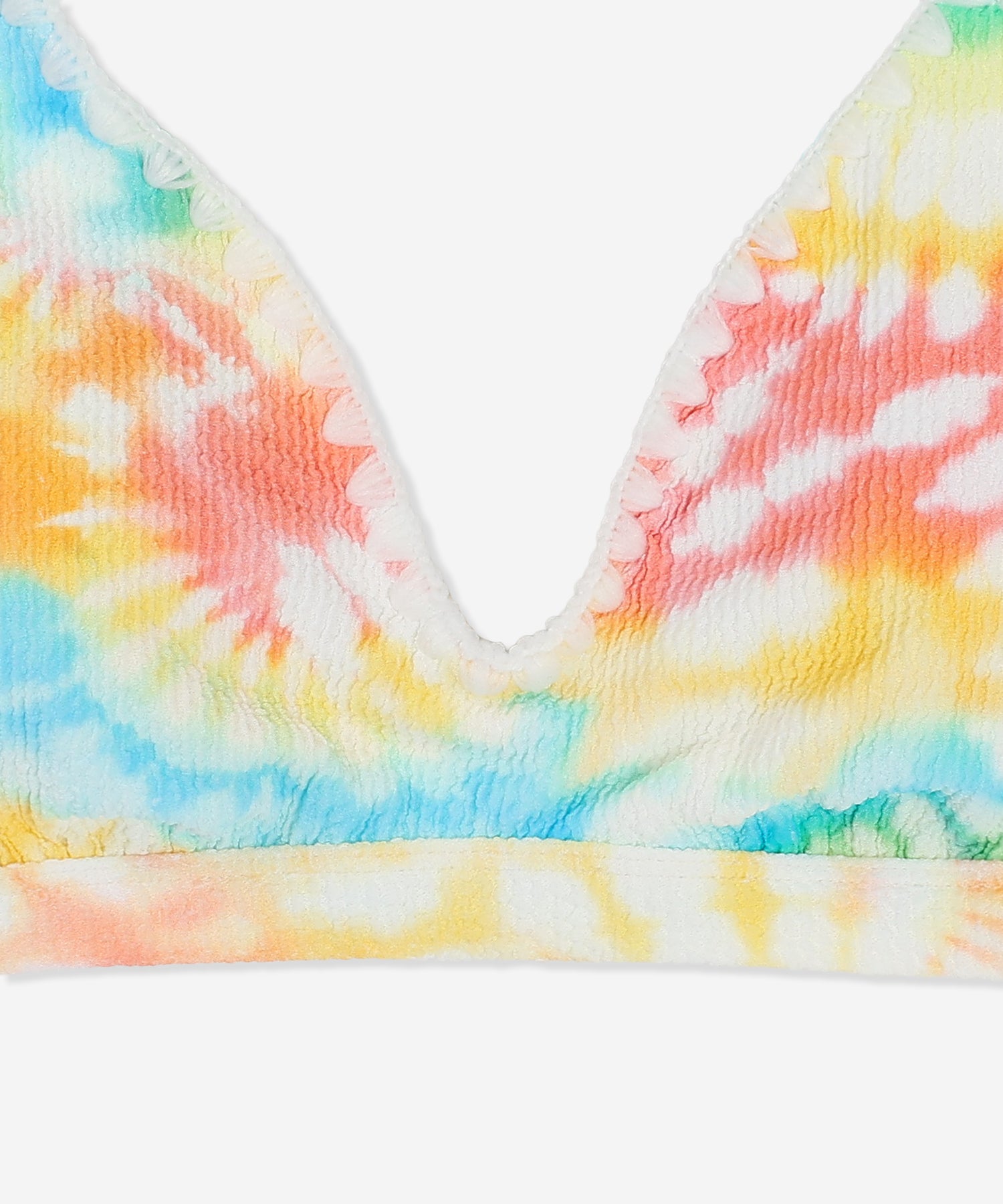 【NEW】タイダイ スクランチ アジャスタブル ビキニ トップ (レディース/水着)