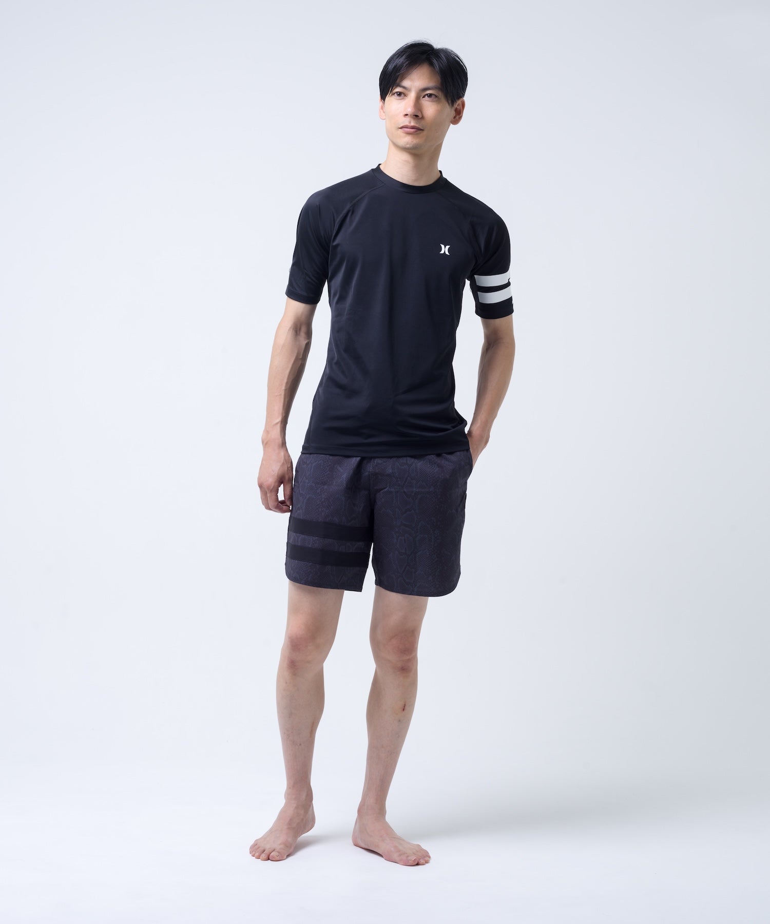 PHANTOM RASH BLOCK PARTY COMPRESSION SHORTSLEEVE メンズ/ラッシュガード/コンプレッションフィット