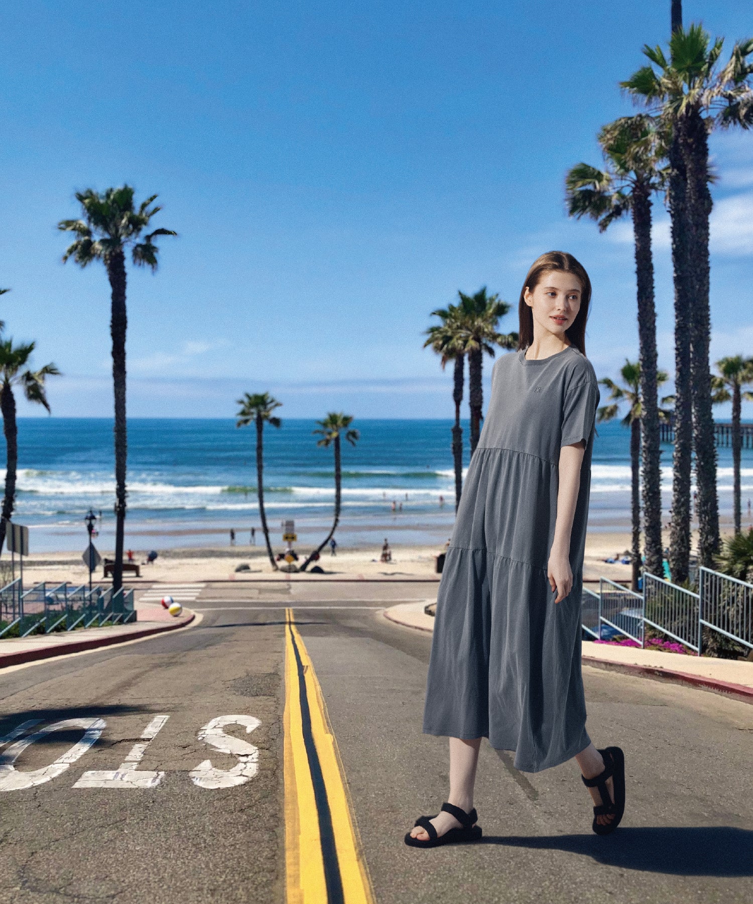 【NEW】ピグメント ロング ドレス (レディース/ワンピース・オールインワン)