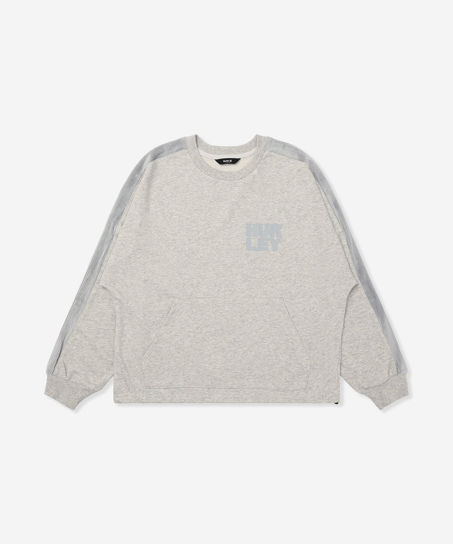 TERRY CORDUROY SWITCHING DRAW CORD CREW レディース/スウェット/オーバーサイズフィット