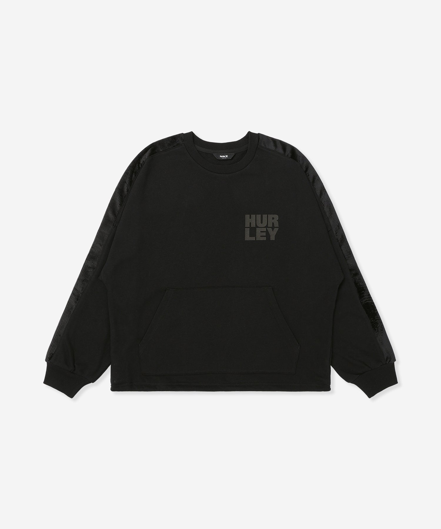 TERRY CORDUROY SWITCHING DRAW CORD CREW レディース/スウェット/オーバーサイズフィット