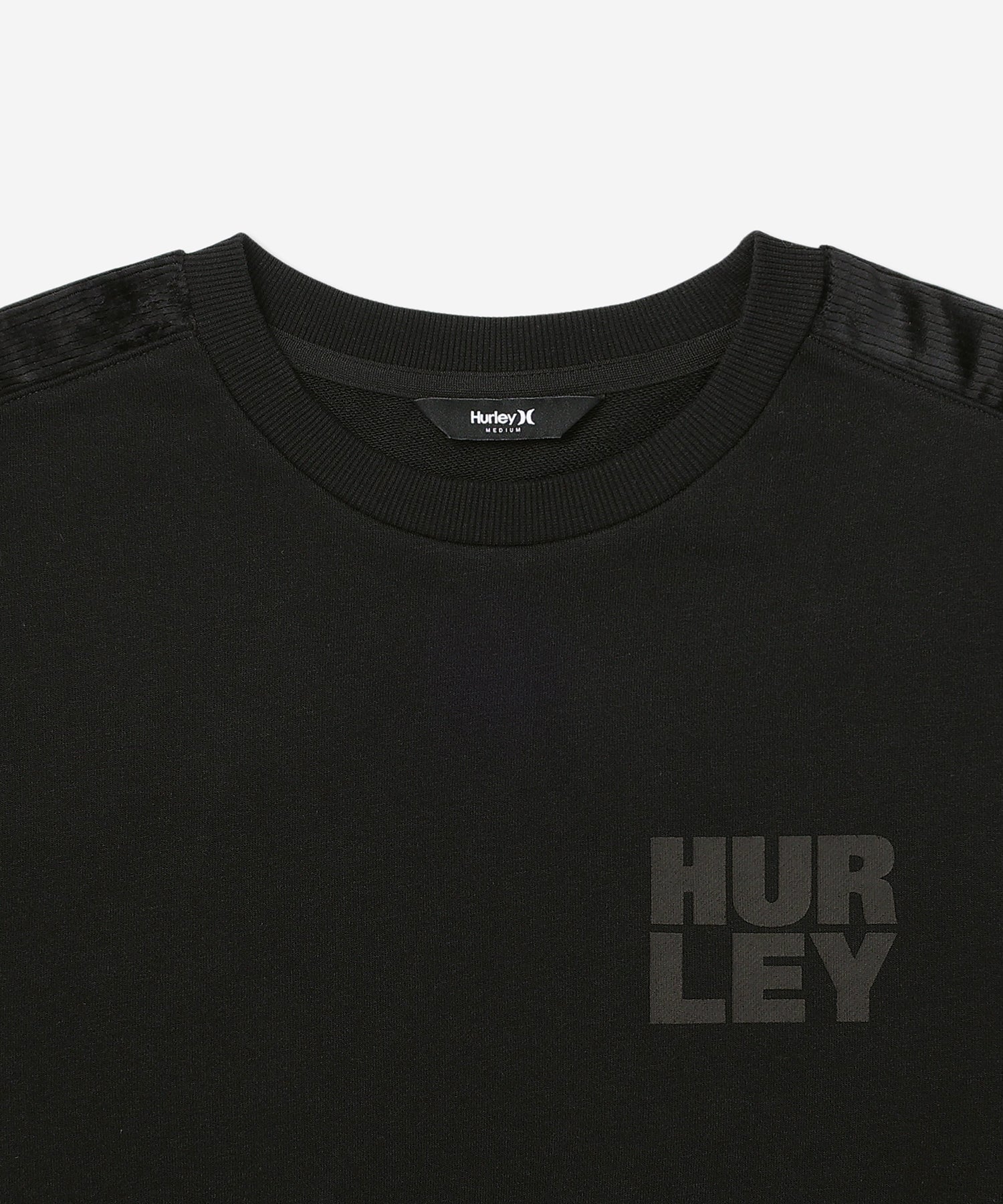 TERRY CORDUROY SWITCHING DRAW CORD CREW レディース/スウェット/オーバーサイズフィット
