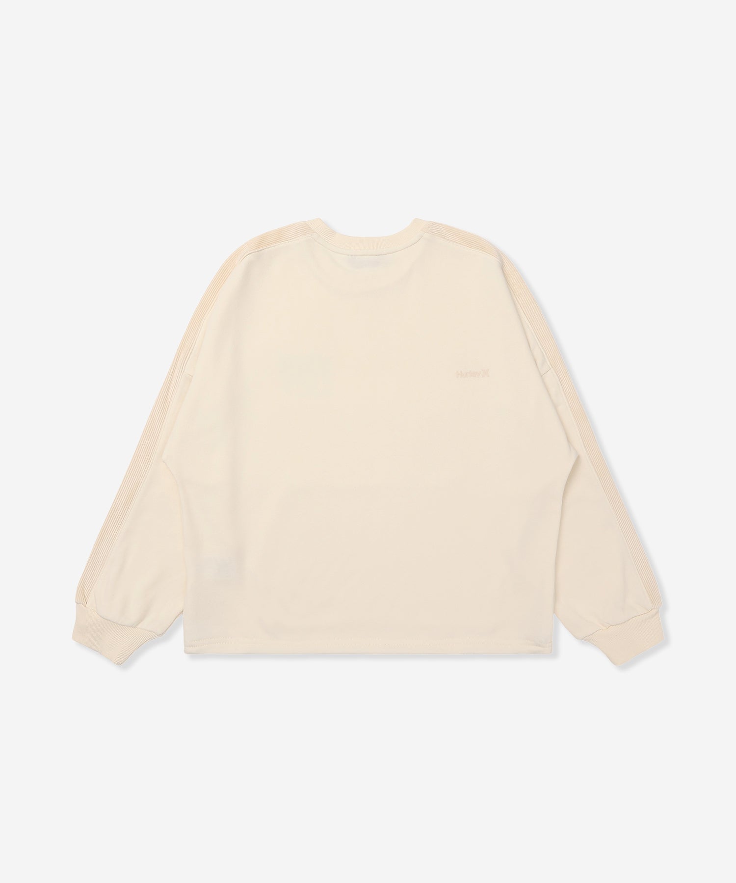 TERRY CORDUROY SWITCHING DRAW CORD CREW レディース/スウェット/オーバーサイズフィット
