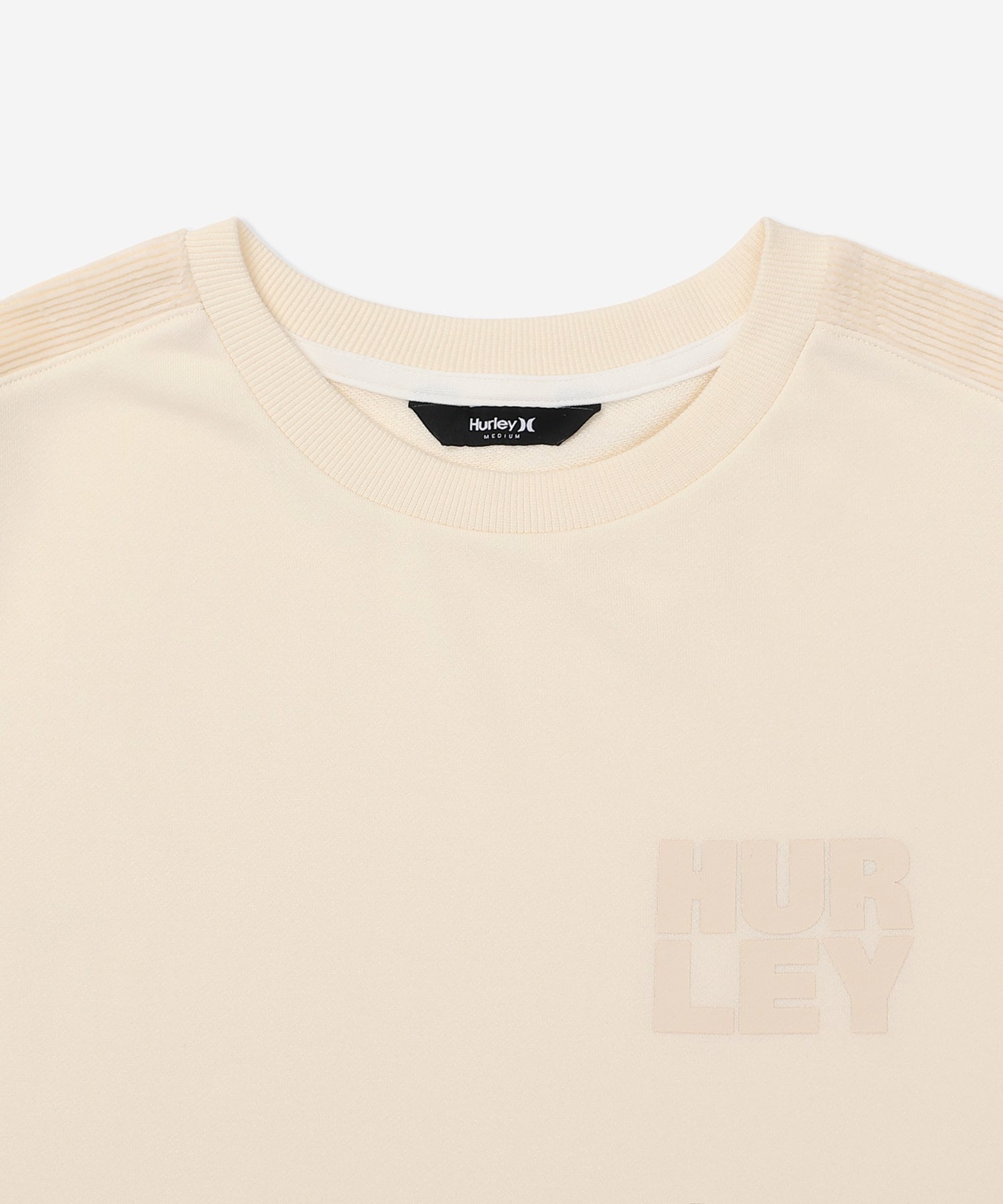TERRY CORDUROY SWITCHING DRAW CORD CREW レディース/スウェット/オーバーサイズフィット