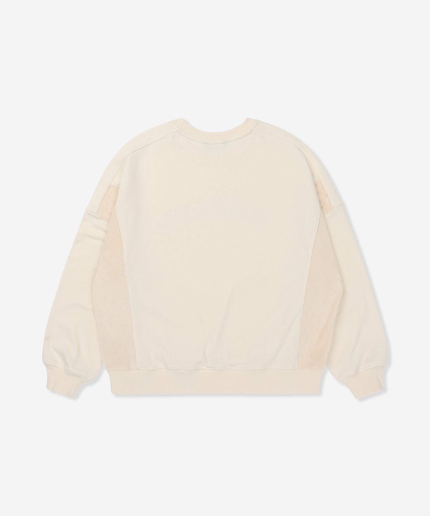 TERRY CORDUROY SWITCHING CREW レディース/スウェット/オーバーサイズフィット