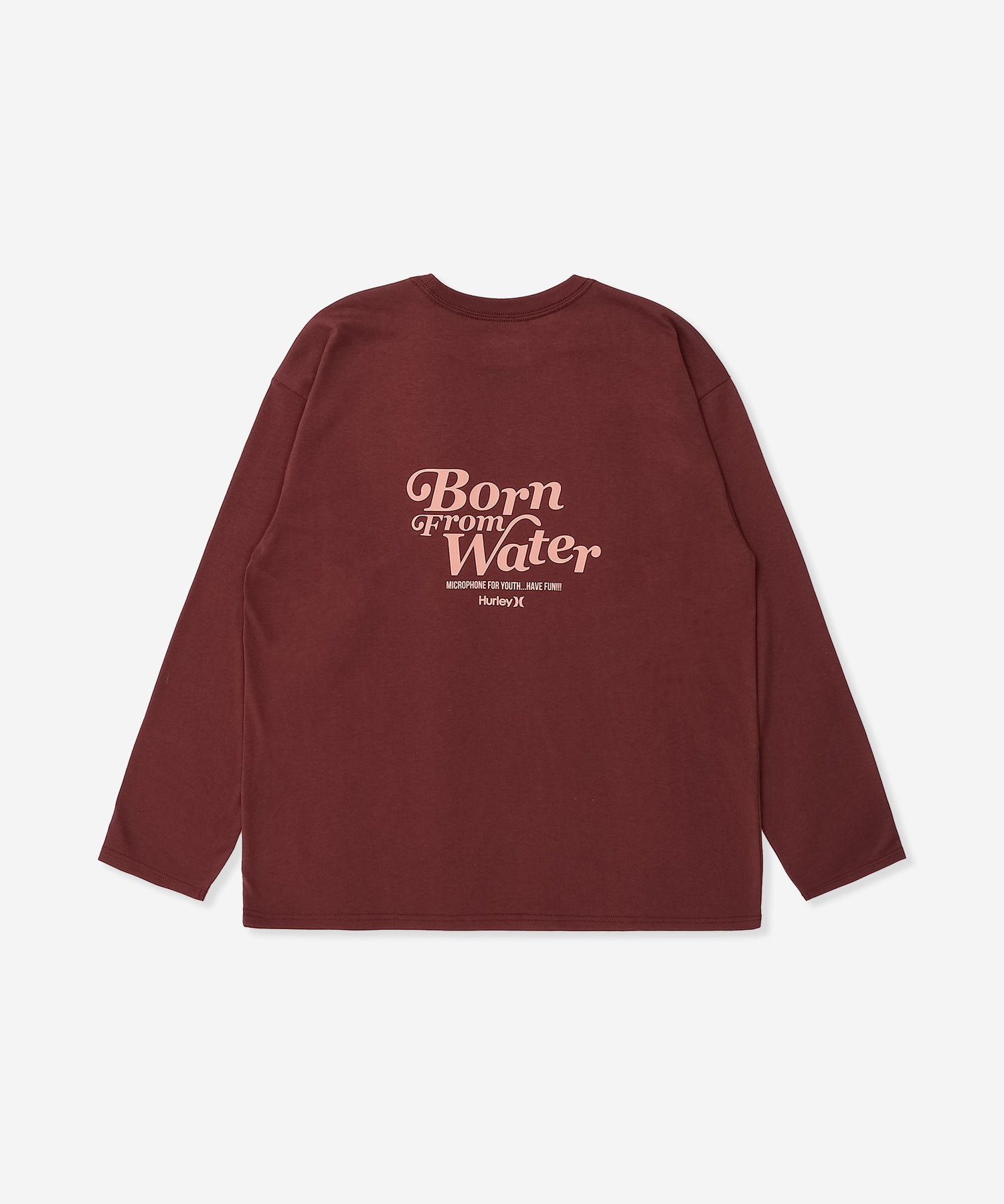 BORN FROM WATER LS TEE レディース/ロンT/オーバーサイズフィット