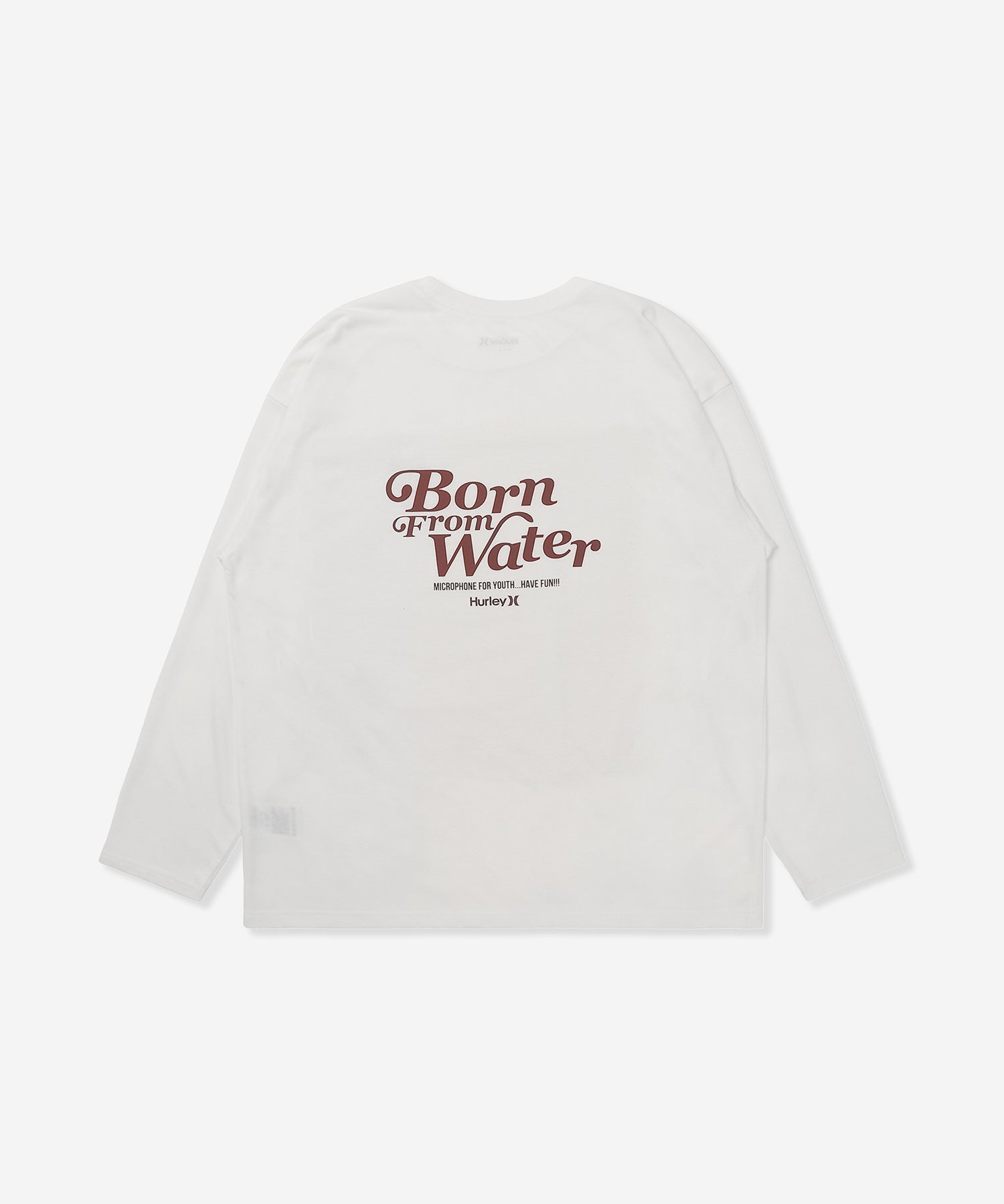 BORN FROM WATER LS TEE レディース/ロンT/オーバーサイズフィット