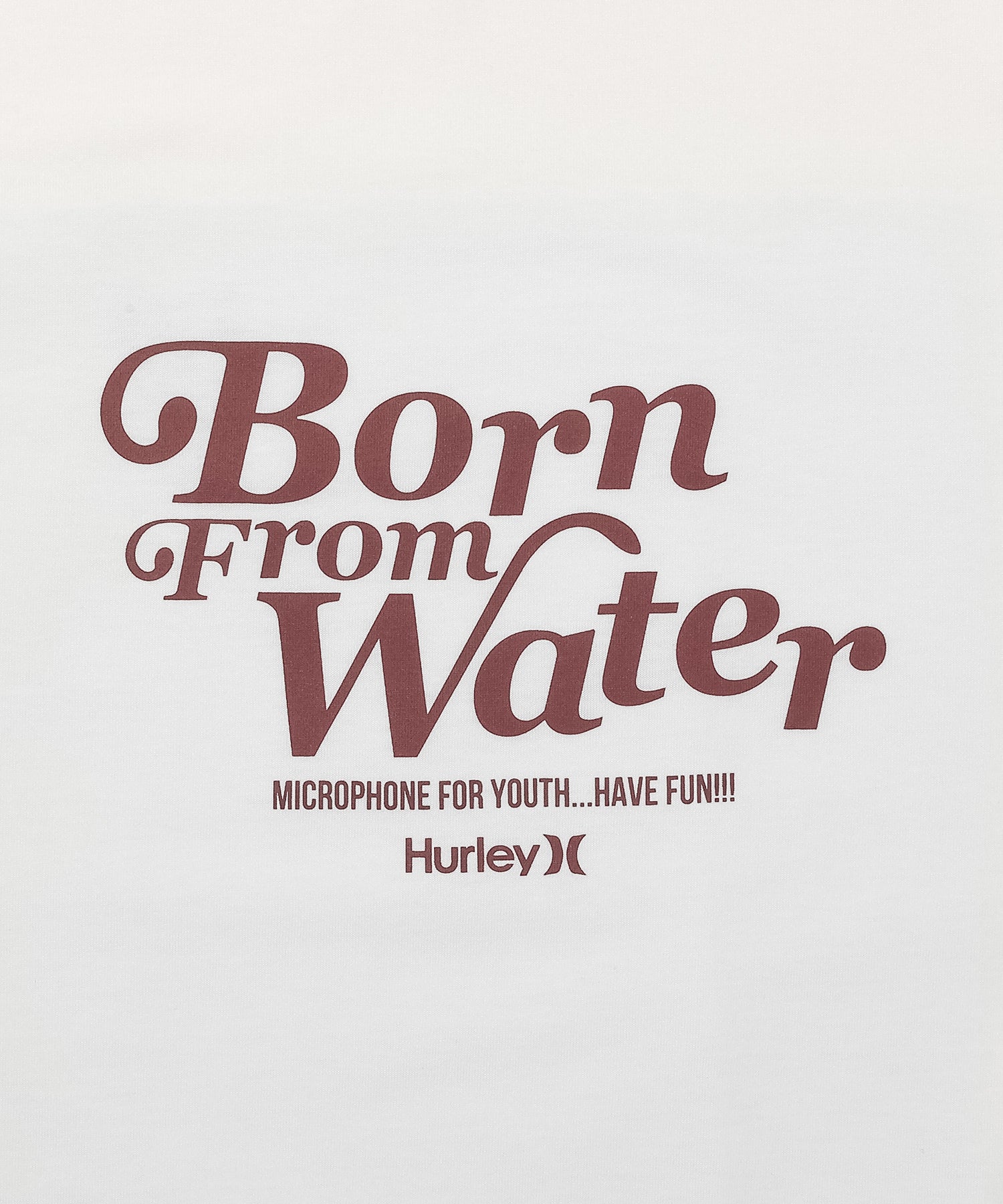 BORN FROM WATER LS TEE レディース/ロンT/オーバーサイズフィット