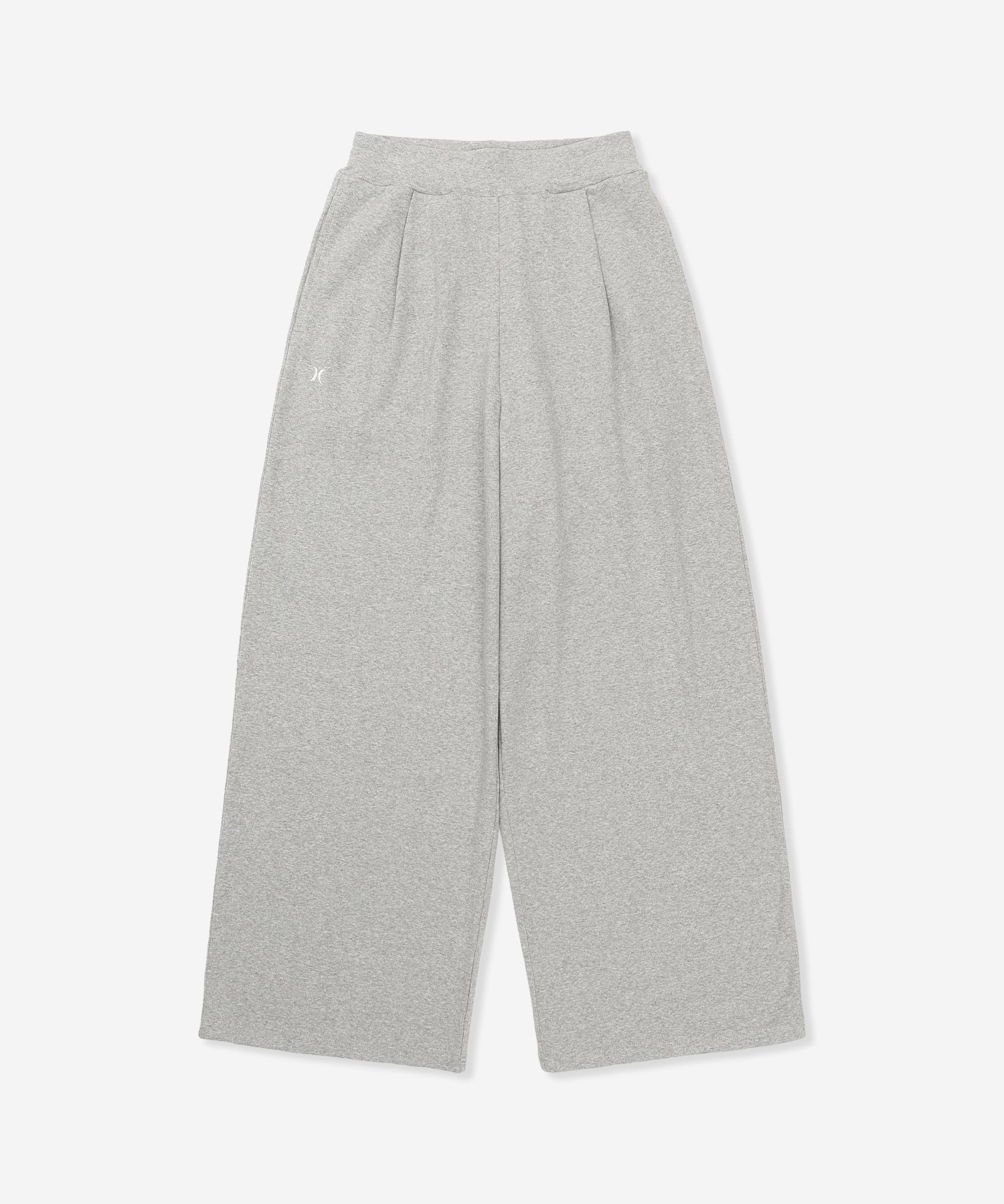 【NEW】リブ ワイド パンツ (レディース/パンツ/ワイドシルエット)