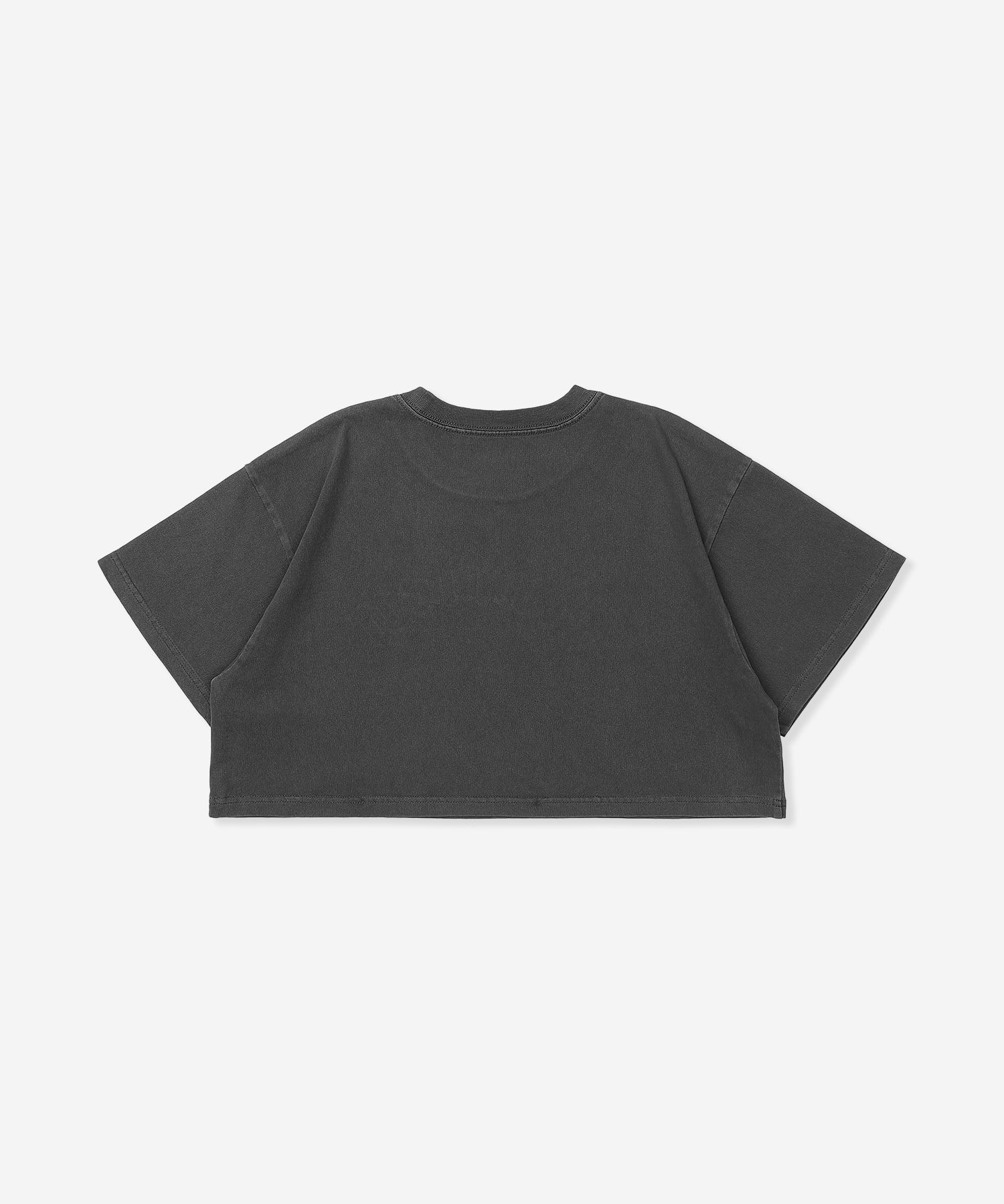 オーバーサイズ エンブロイダリー オールドイングリッシュ ロゴ クロップド ショートスリーブ ティー (レディース/Tシャツ)