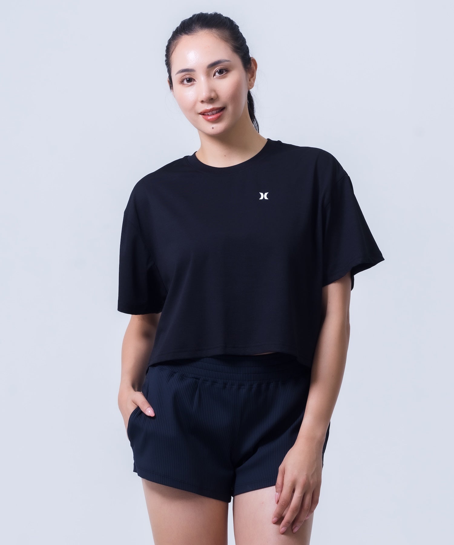 PAHNTOM ICON OVERSIZE CROPED SHORTSLEEVE TEE レディース/ラッシュガード