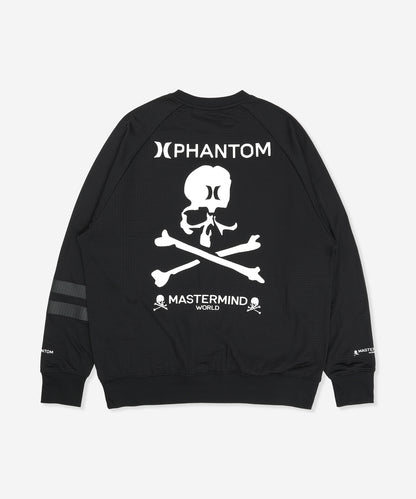 【NEW】MASTERMIND PHANTOM WAFFLE INNER LOOSE CREW ユニセックス/ファントムワッフルインナールーズクルーネック/オーバーサイズフィット