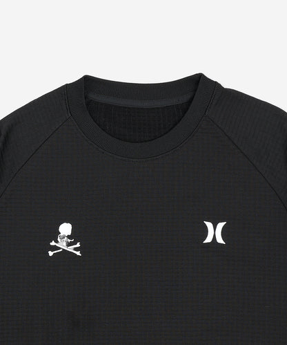 【NEW】MASTERMIND PHANTOM WAFFLE INNER LOOSE CREW ユニセックス/ファントムワッフルインナールーズクルーネック/オーバーサイズフィット