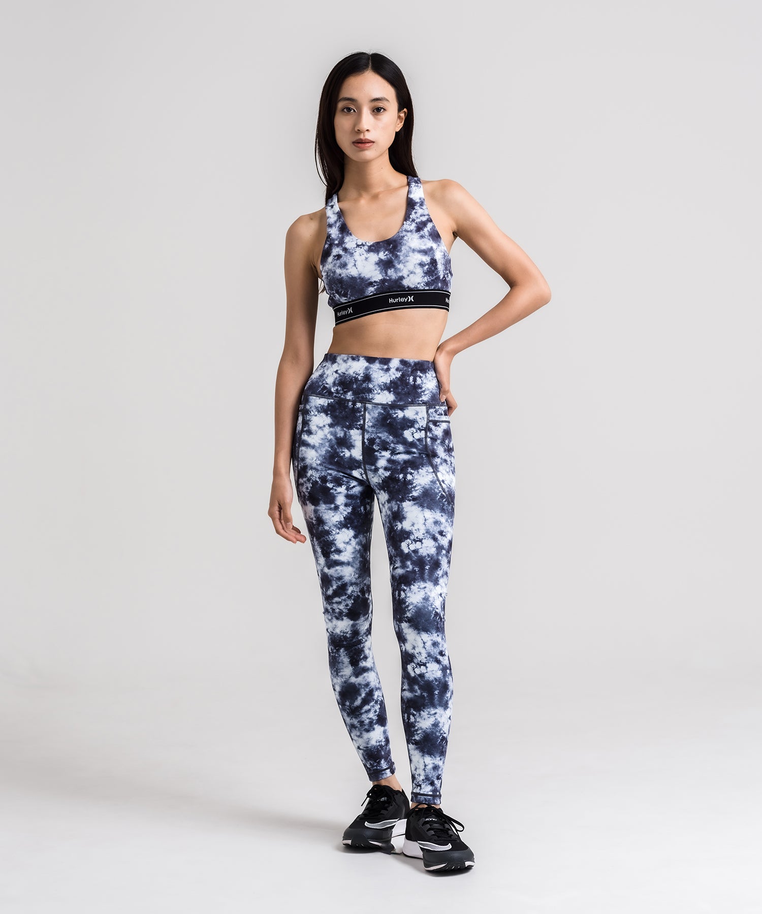 WOMENS JACQUARD BAND LEGGINGS レディース/トレーニング・レギンス