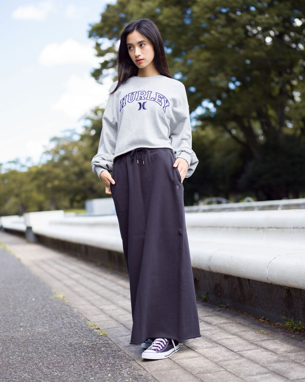 WOMENS TERRY LONG SKIRT レディース/スカート