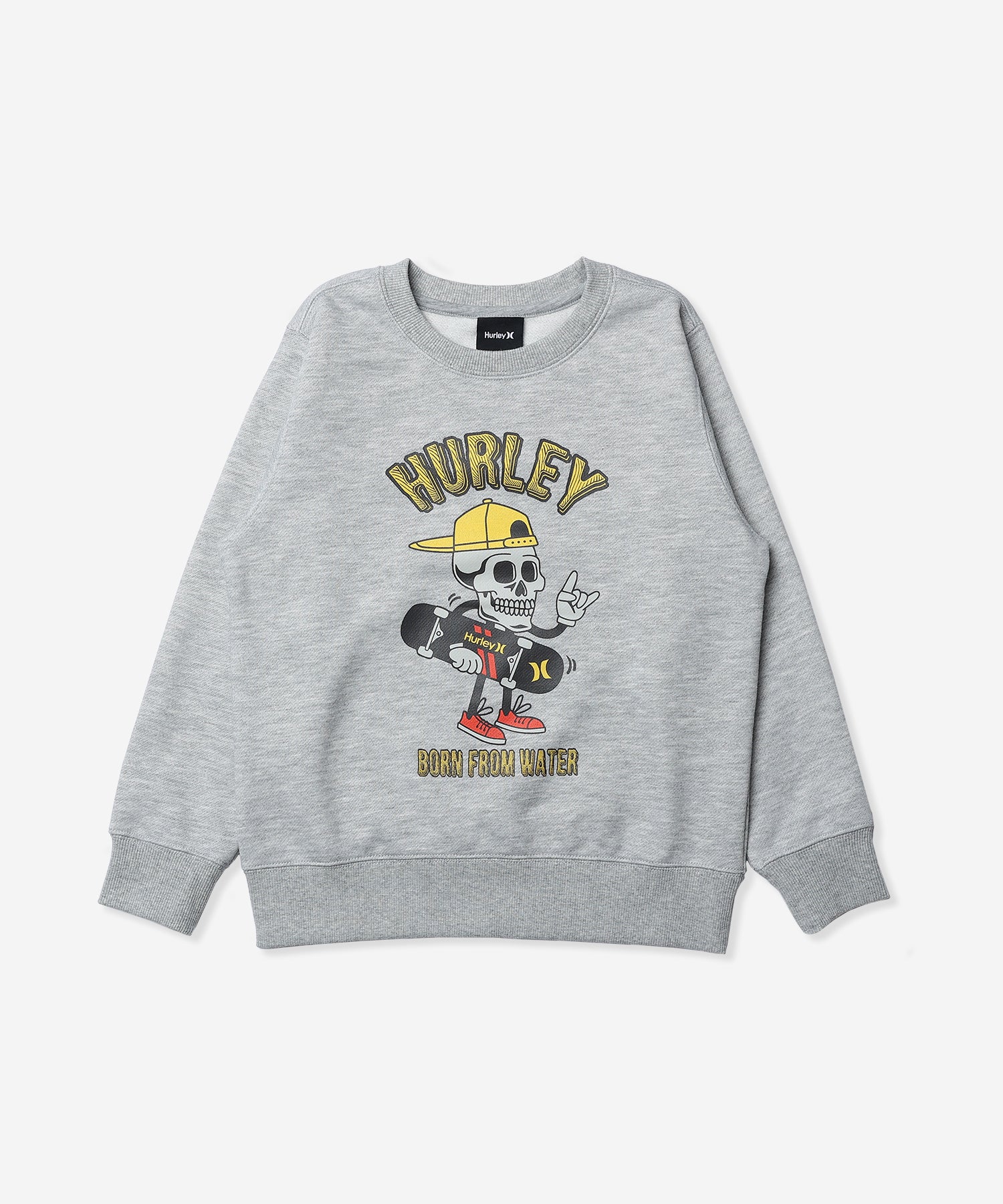 BOYS OVERSIZED SKULL HEAD SWEAT CREW ボーイズ/スウェット