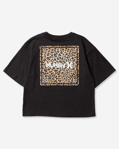 BOYS OVERSIZED LEOPARD SQUARE SHORT SLEEVE TEE ボーイズ/Tシャツ