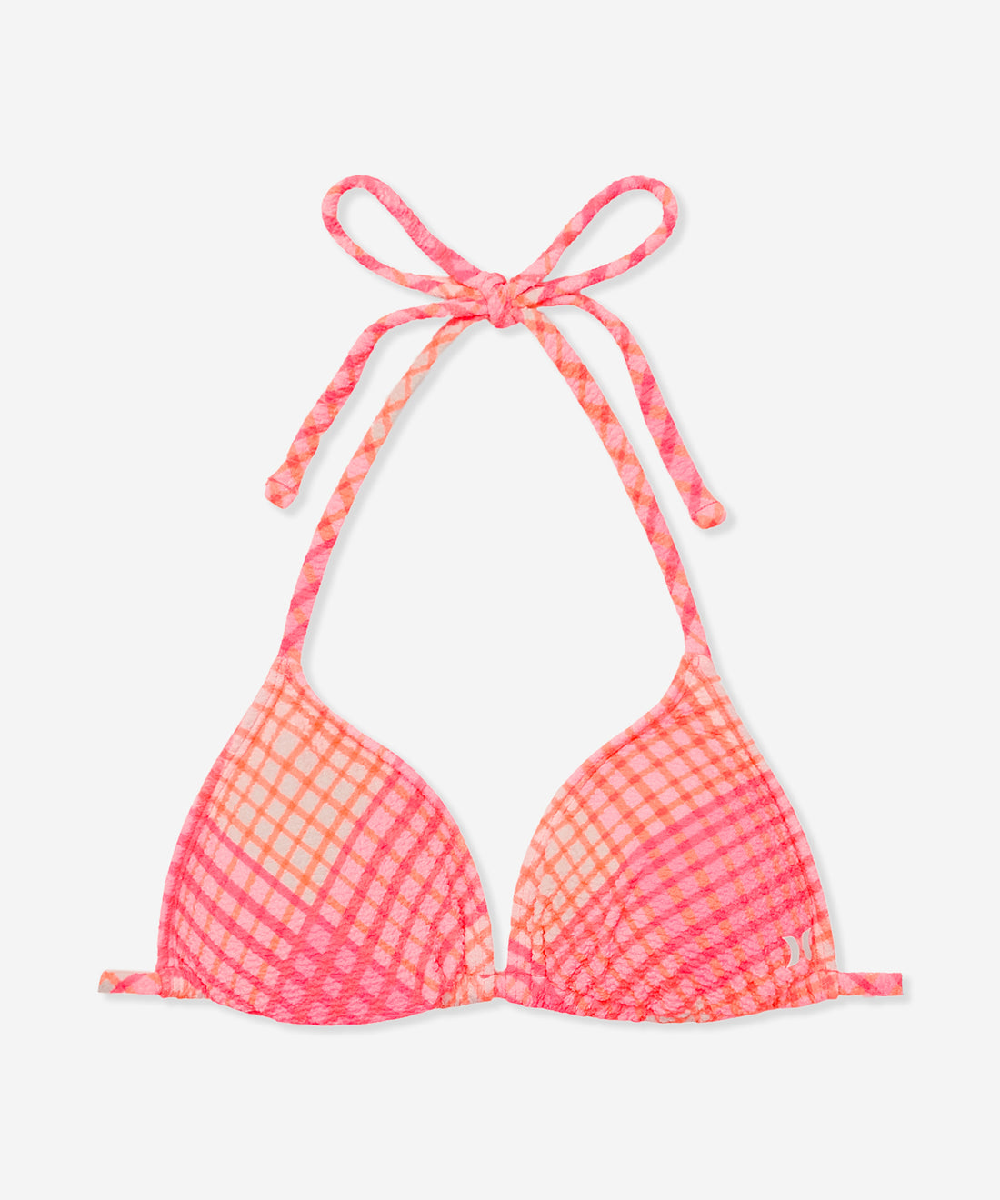 OMBRE PLAID SCRUNCH TRIANGLE TOP レディース/水着