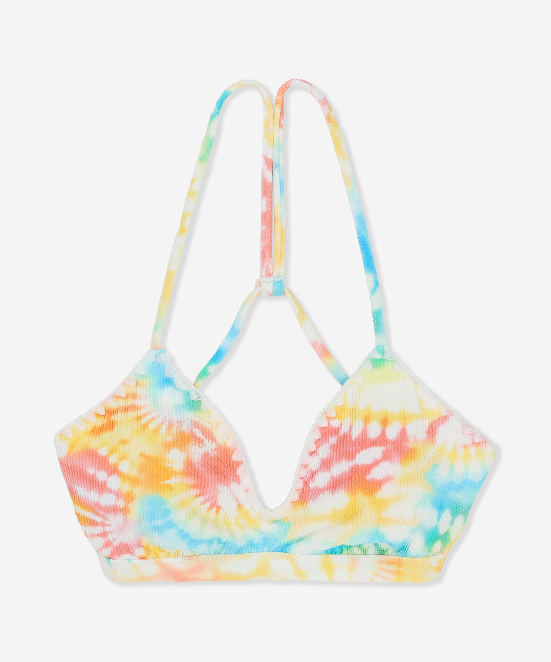 【NEW】タイダイ スクランチ アジャスタブル ビキニ トップ (レディース/水着)