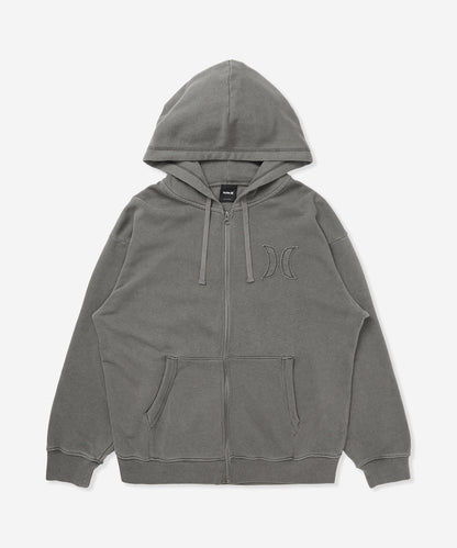 【NEW】スウェット ハーレー ピグメント オーバーサイズ ジップアップ フーディー (メンズ/フリース・フーディー/オーバーサイズ)