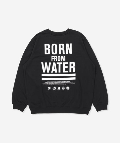 【NEW】SWEAT BORN FROM WATER CREW メンズ/スウェット/レギュラーフィット