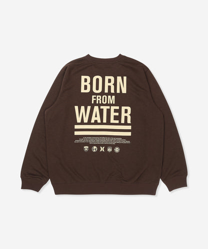 【NEW】SWEAT BORN FROM WATER CREW メンズ/スウェット/レギュラーフィット
