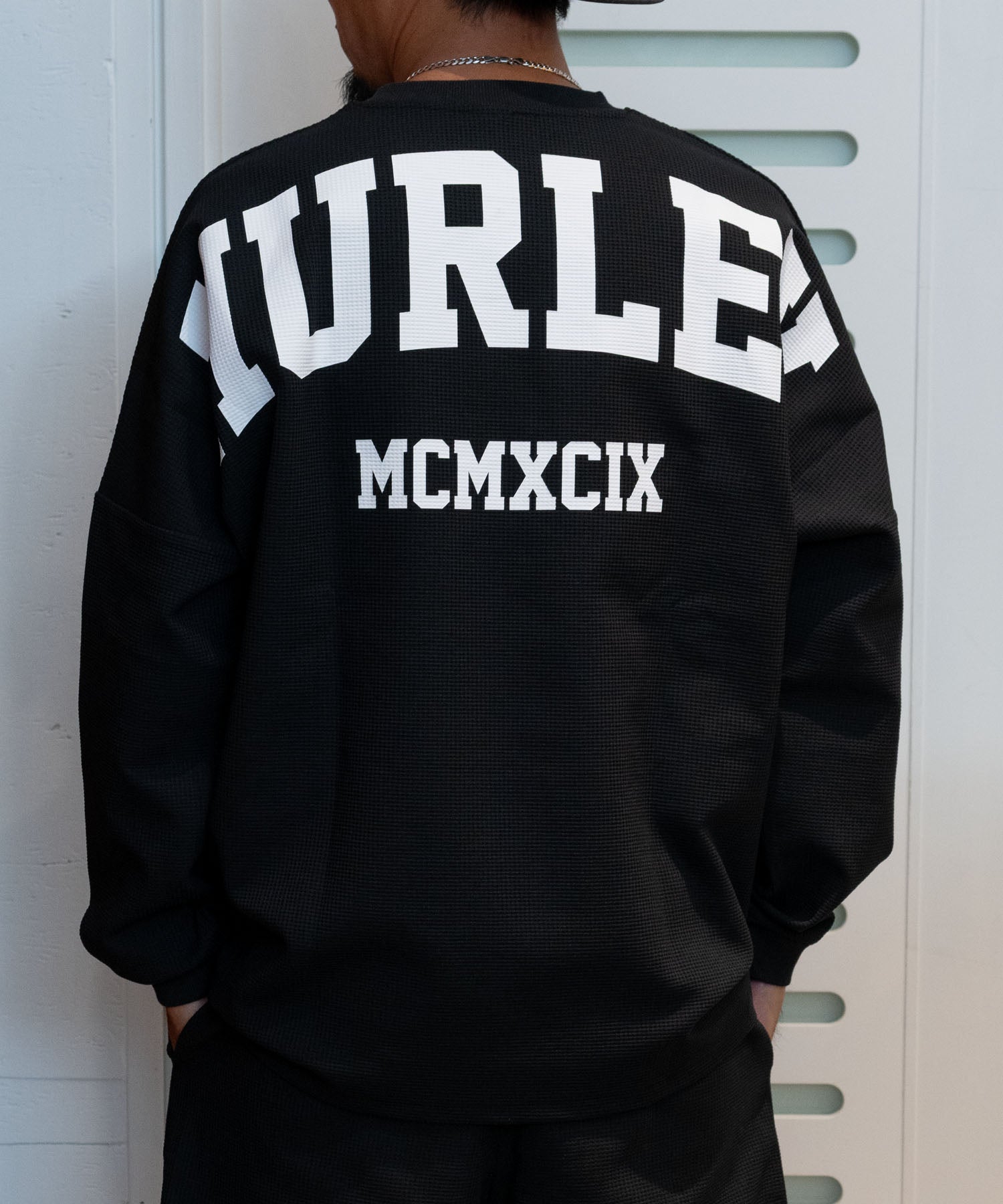 THERMAL BACK ARC LONG SLEEVE メンズ/ロンT/オーバーサイズフィット