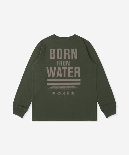 【NEW】BORN FROM WATER LONG SLEEVE TEE メンズ/ロンT/レギュラーフィット