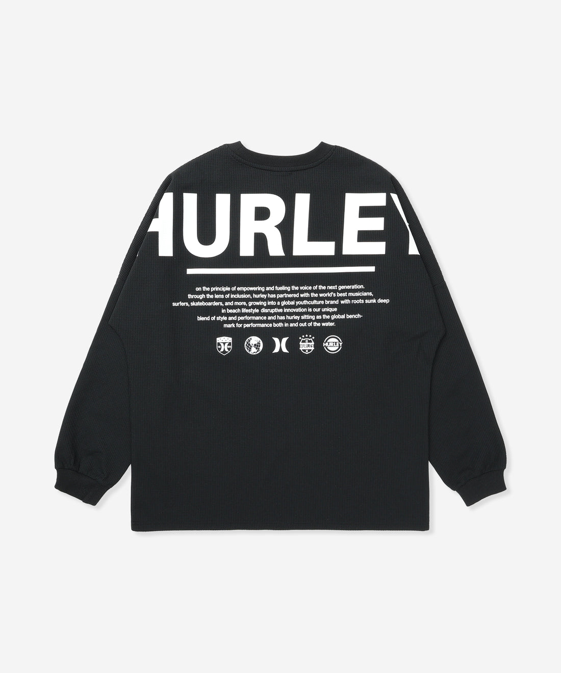 【NEW】サーマル ビック アイコン オーバーサイズ ロングスリーブ Tシャツ (メンズ/ロンT/オーバーサイズ)