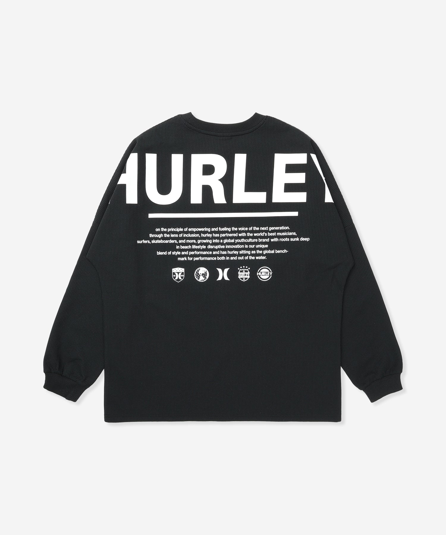 【NEW】サーマル ビック アイコン オーバーサイズ ロングスリーブ Tシャツ (メンズ/ロンT/オーバーサイズ)