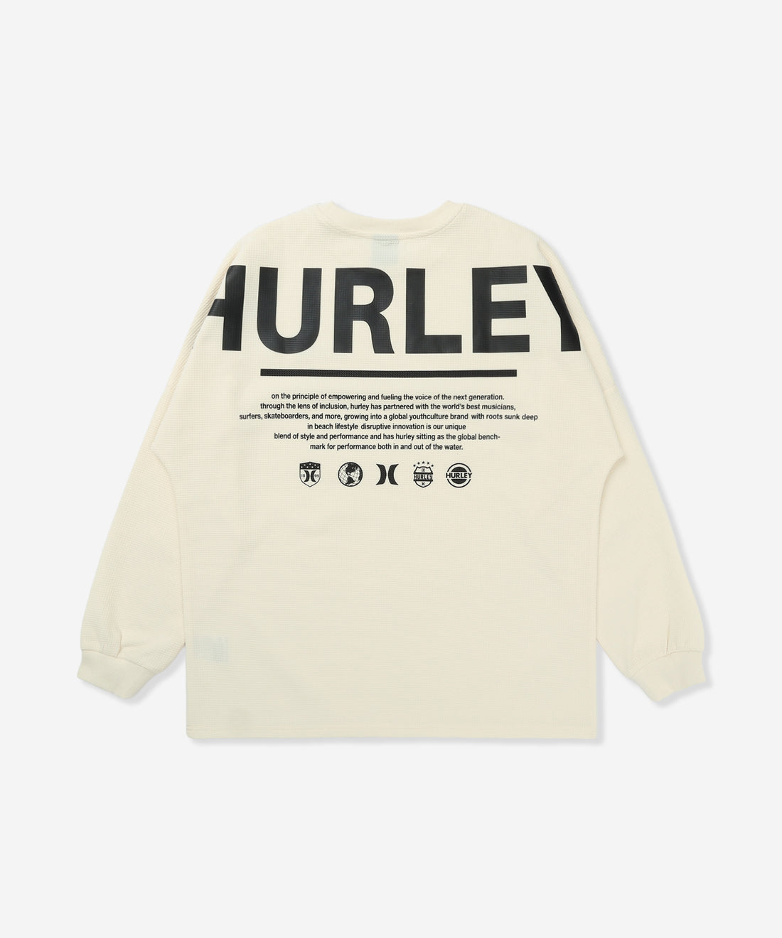 【NEW】サーマル ビック アイコン オーバーサイズ ロングスリーブ Tシャツ (メンズ/ロンT/オーバーサイズ)