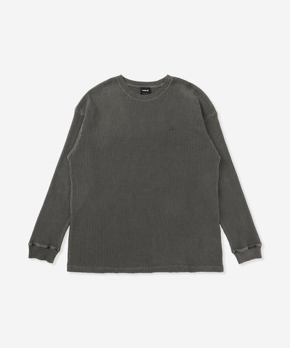 【NEW】サーマル ピグメント オーバーサイズ ロングスリーブ Tシャツ (メンズ/ロンT/オーバーサイズ)
