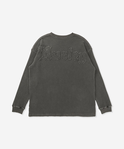 【NEW】サーマル ピグメント オーバーサイズ ロングスリーブ Tシャツ (メンズ/ロンT/オーバーサイズ)