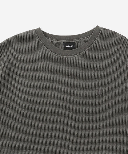 【NEW】サーマル ピグメント オーバーサイズ ロングスリーブ Tシャツ (メンズ/ロンT/オーバーサイズ)