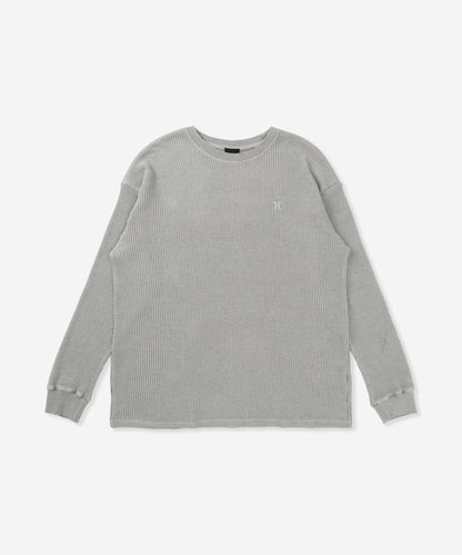 【NEW】サーマル ピグメント オーバーサイズ ロングスリーブ Tシャツ (メンズ/ロンT/オーバーサイズ)