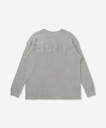 【NEW】サーマル ピグメント オーバーサイズ ロングスリーブ Tシャツ (メンズ/ロンT/オーバーサイズ)