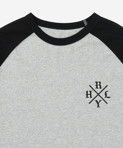 【NEW】ハーレー ラグラン オーバーサイズ ロングスリーブ Tシャツ (メンズ/ロンT/オーバーサイズ)