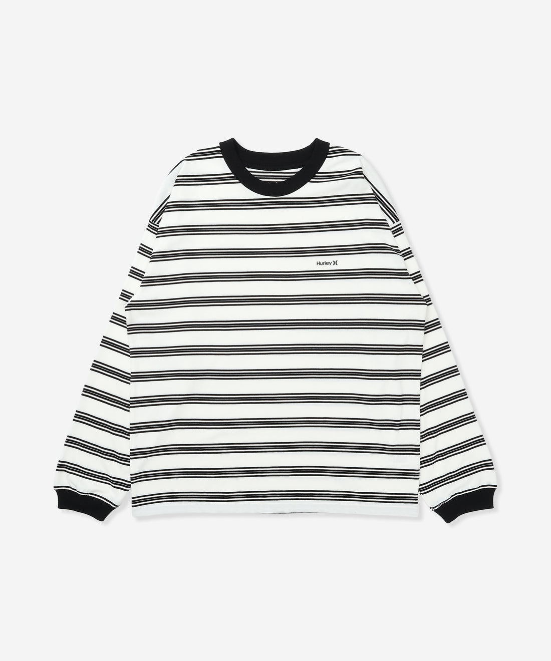 【NEW】ワンアンドオンリー ボーダー オーバーサイズ ロングスリーブ Tシャツ (メンズ/ロンT/オーバーサイズ)