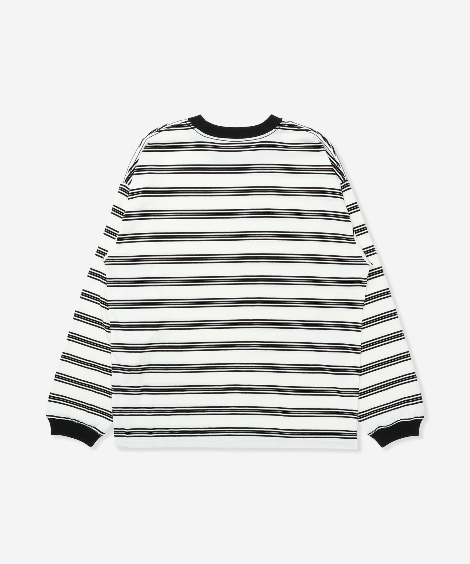 【NEW】ワンアンドオンリー ボーダー オーバーサイズ ロングスリーブ Tシャツ (メンズ/ロンT/オーバーサイズ)