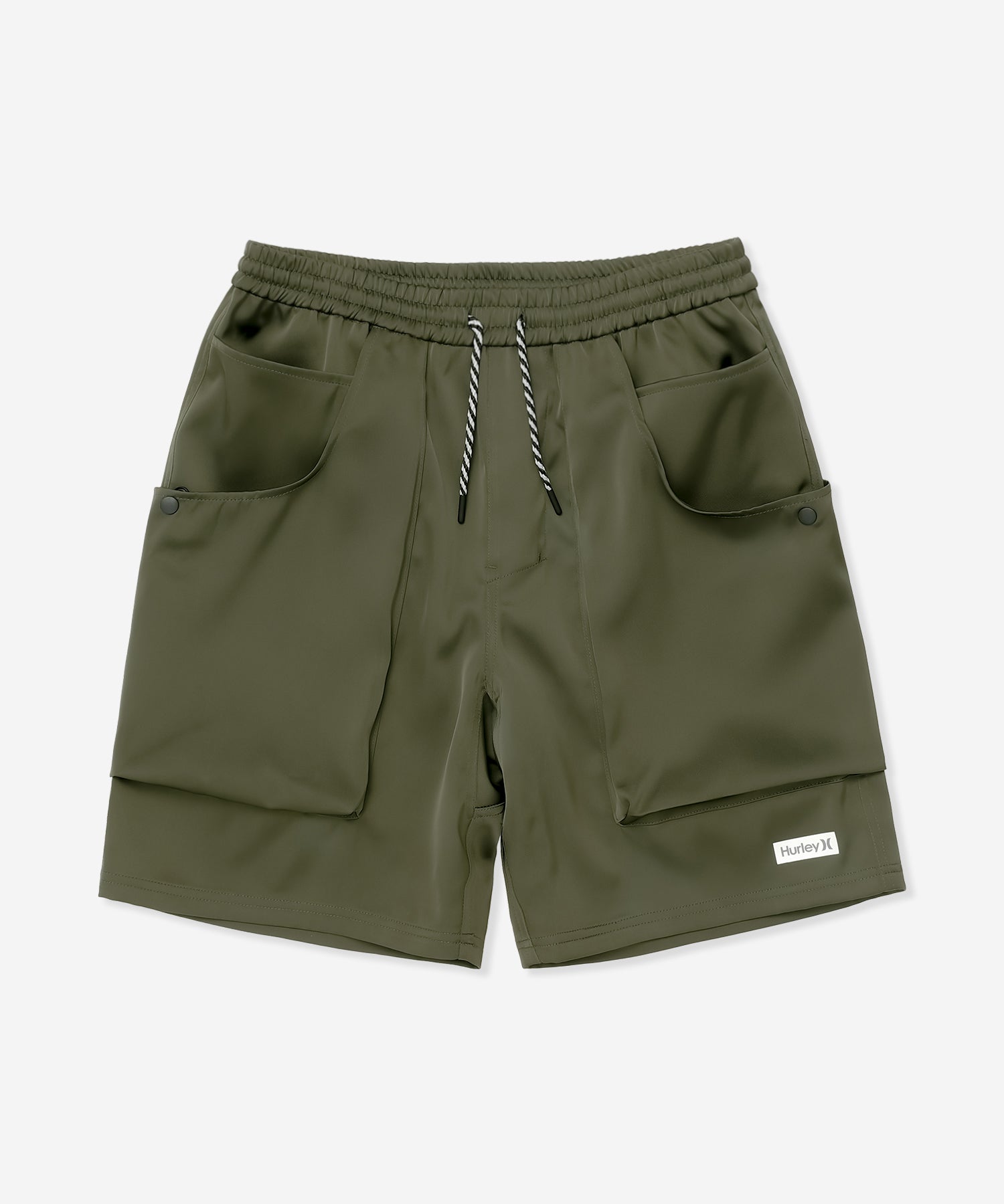 SATIN WOVEN OVERSIZED SHORTS メンズ/ハーフパンツ・短パン/オーバーサイズフィット