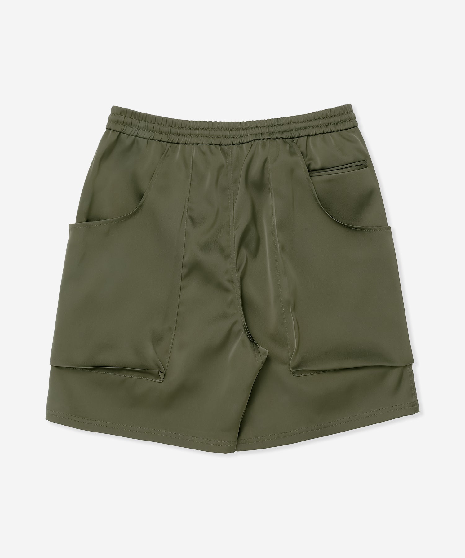 SATIN WOVEN OVERSIZED SHORTS メンズ/ハーフパンツ・短パン/オーバーサイズフィット