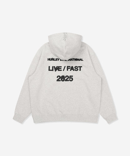 LIVE FAST PULLOVER メンズ/フリース・フーディー