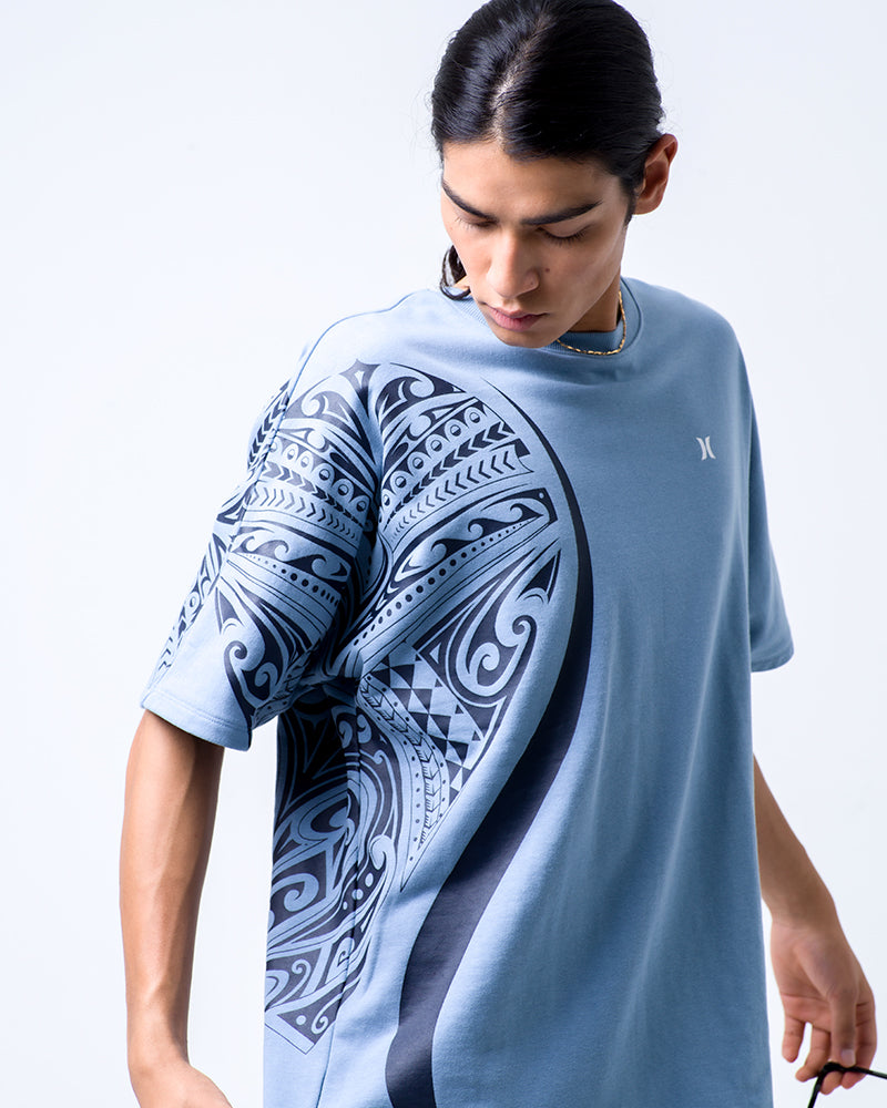 MENS TERRY OVERSIZED TRIBAL ICON SHORT SLEEVE メンズ/スウェット