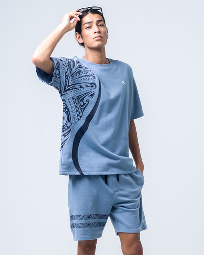 MENS TERRY OVERSIZED TRIBAL ICON SHORT SLEEVE メンズ/スウェット