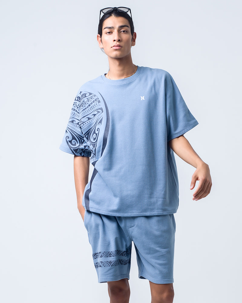 MENS TERRY OVERSIZED TRIBAL ICON SHORT SLEEVE メンズ/スウェット