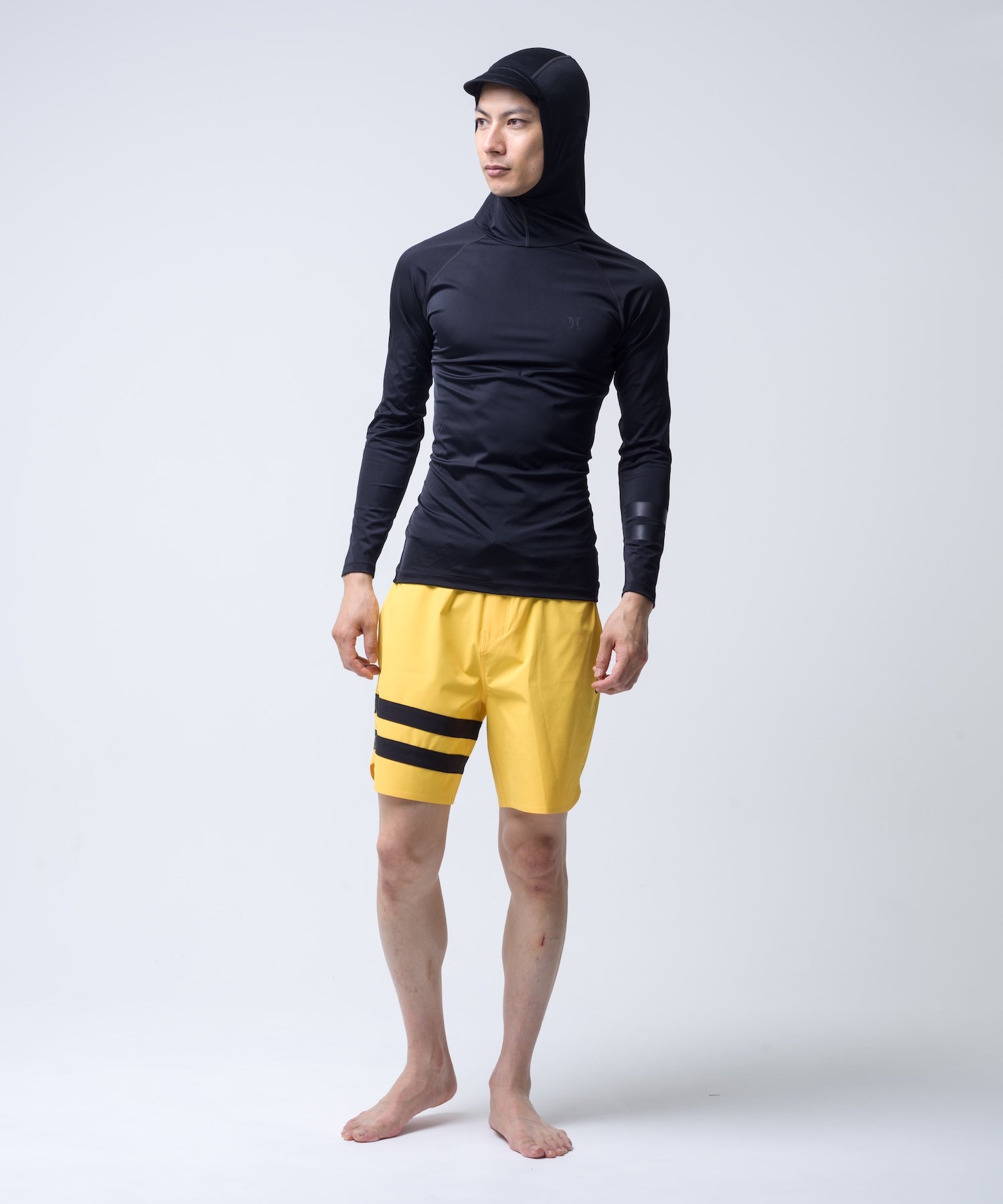 PHANTOM RASH BLOCK PARTY COMPRESSION HOODED LONGSLEEVE メンズ/ラッシュガード/コンプレッションフィット