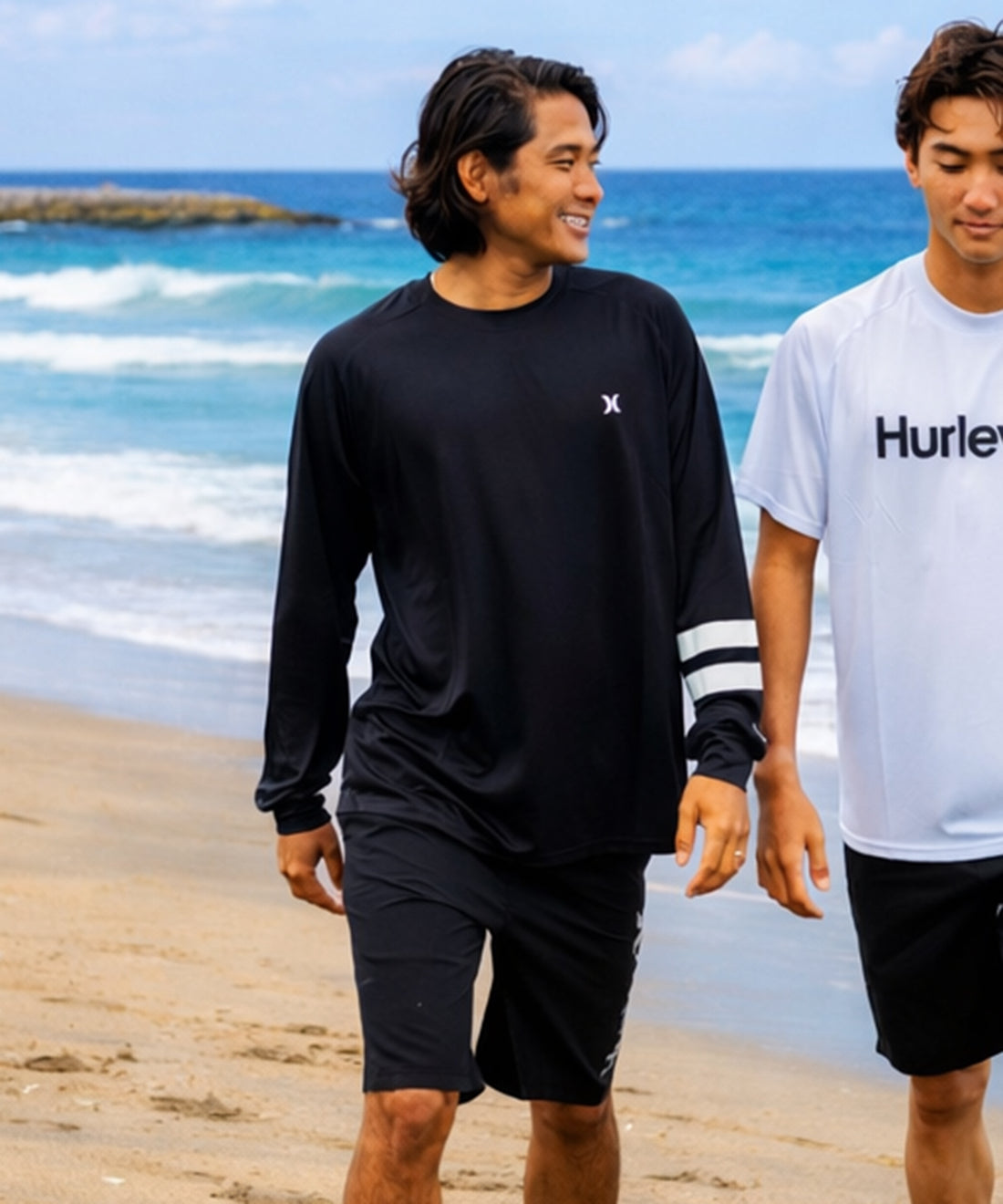 【NEW】ラッシュ アイコン ブロックパーティ ロングスリーブ Tシャツ (メンズ/ラッシュガード/レギュラーフィット)