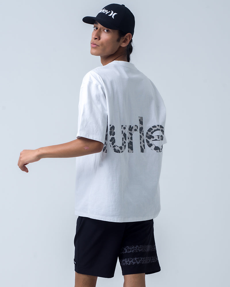 MENS OVERSIZED LEOPARD BIG LOGO SHORT SLEEVE TEE メンズ/Tシャツ