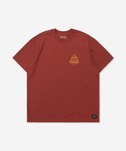 GLOBAL FIRE SHORT SLEEVE メンズ/Tシャツ/オーバーサイズフィット